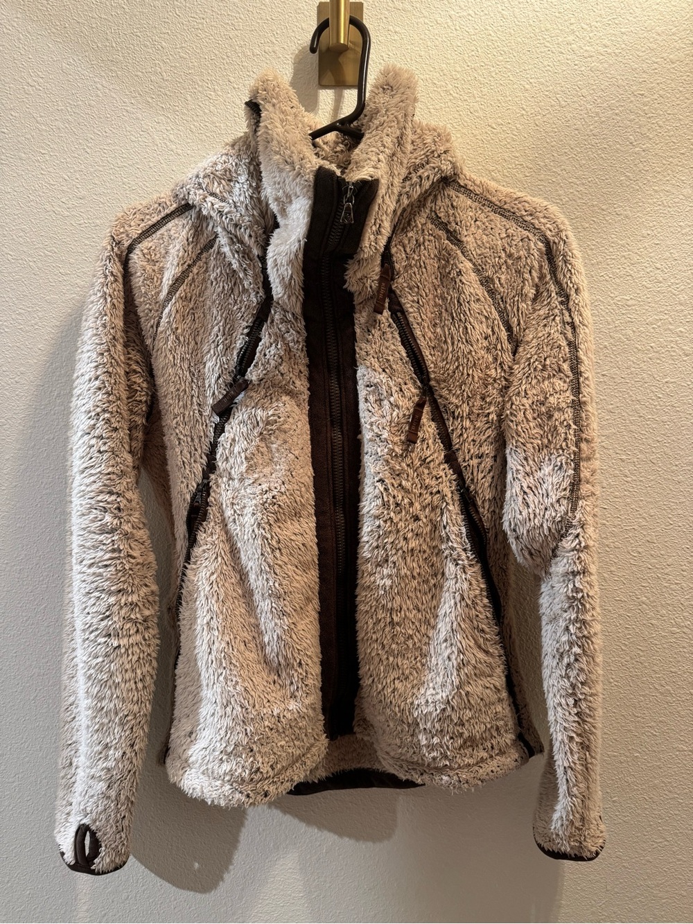 KÜHL Flight Jacket Women's Size Medium Tan Fleece